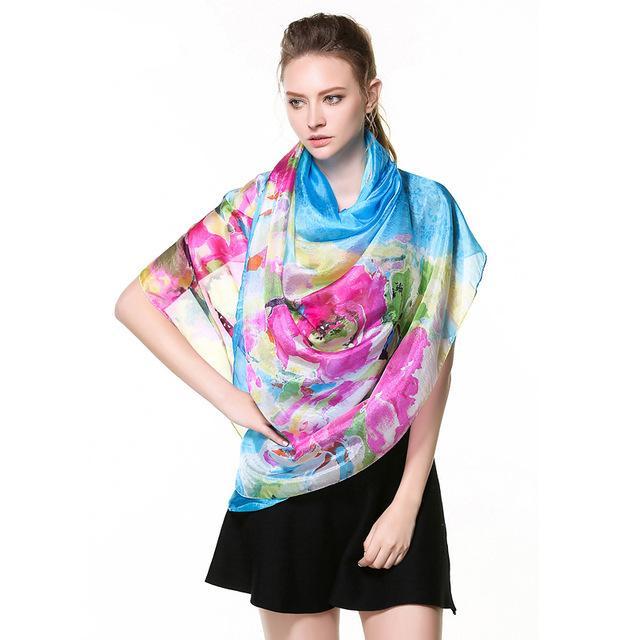 Quality Guaranteed 100% Silk Scarves Office Lady Fashion in 11 Designs