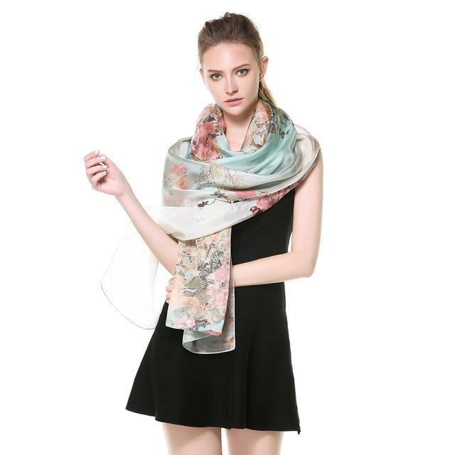 Quality Guaranteed 100% Silk Scarves Office Lady Fashion in 11 Designs