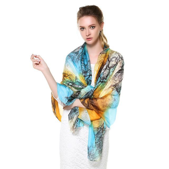 Quality Guaranteed 100% Silk Scarves Office Lady Fashion in 11 Designs