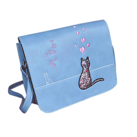 High Quality Cat Pattern Printed Crossbody Bag For Women