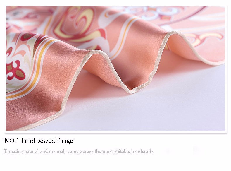 100% Silk Satin Large Square Luxury Scarves