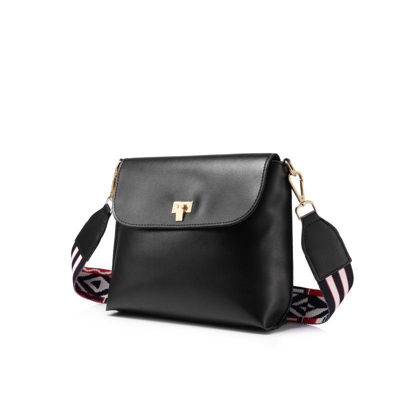 Colored Wide Strap Crossbody Bags For Women bws