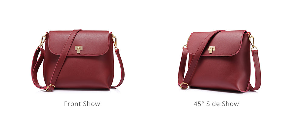 Colored Wide Strap Crossbody Bags For Women bws