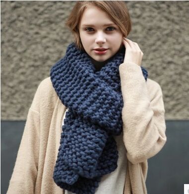 Luxury Fashion Wool Knitted Soft & Thick Scarves For Women