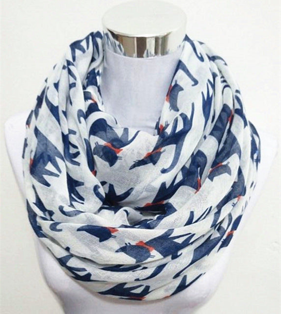 New Fashion Cute Cat Print  Scarves