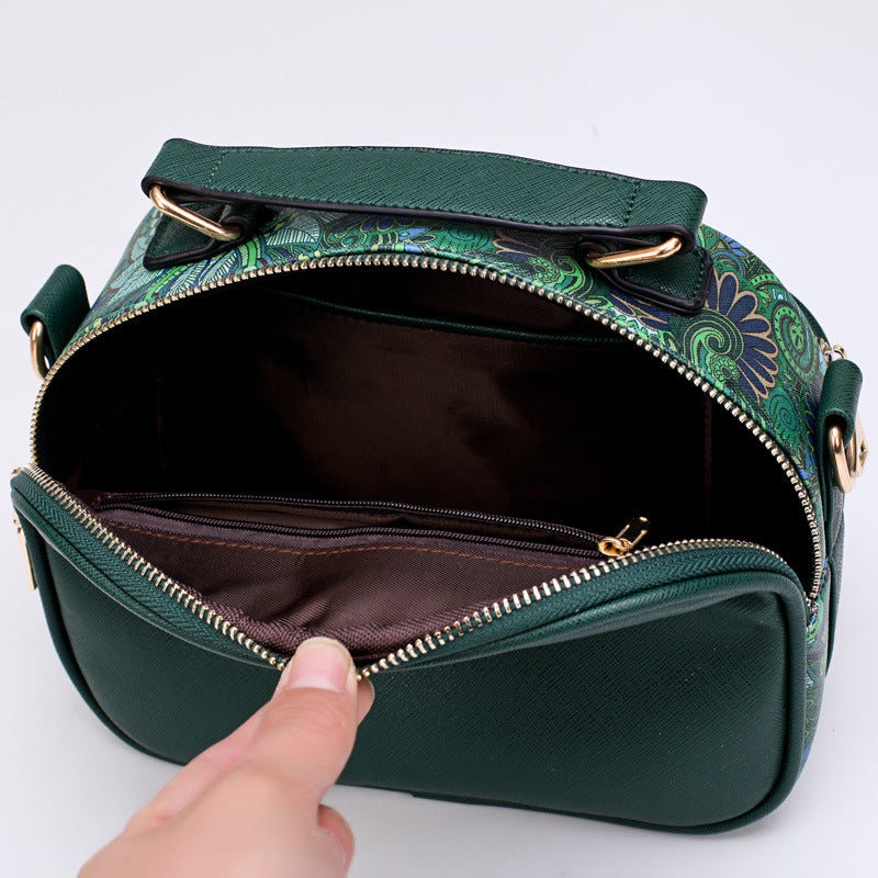 Digital Printed Design Leather Women's Shoulder Bag Crossbody Handbag