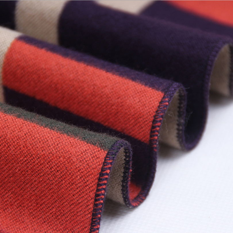 Luxury Business Casual Thick Wool And Cashmere Scarves For Men