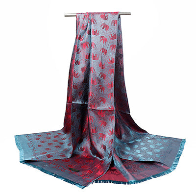 Noble Luxury Elephant Pashmina Silk Scarves