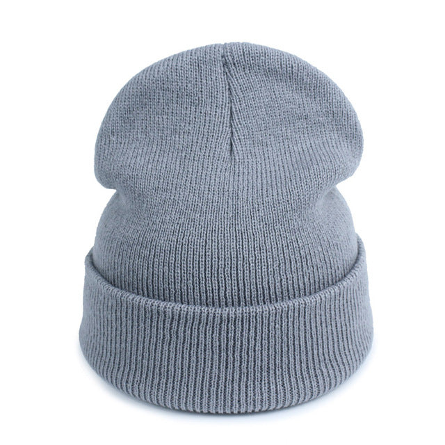 Solid & Simple Knitted Beanie Winter Unisex Hats