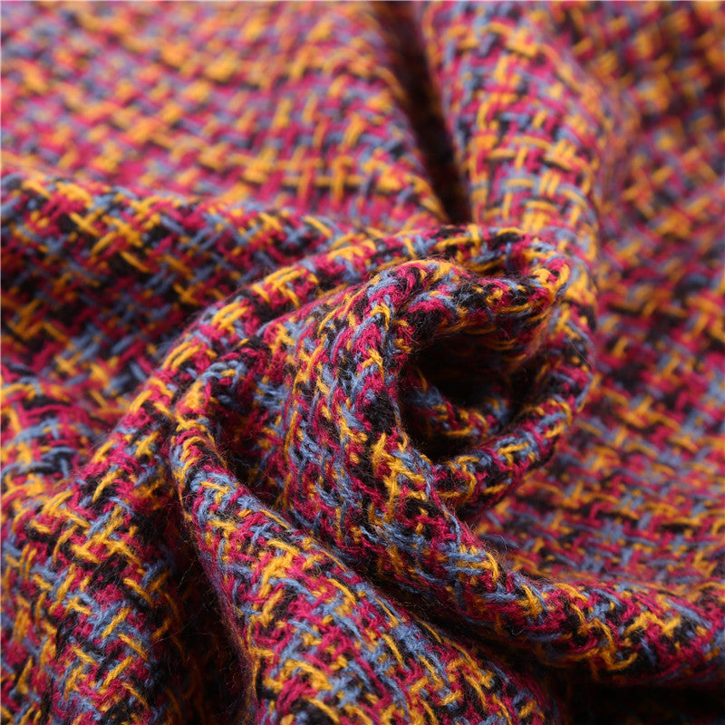 Luxury Winter Stitching Cashmere Warm Large Scarves