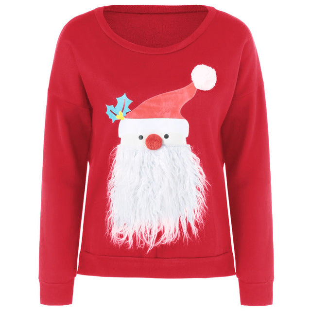Christmas Winter Cotton Pullover w-Sweaters