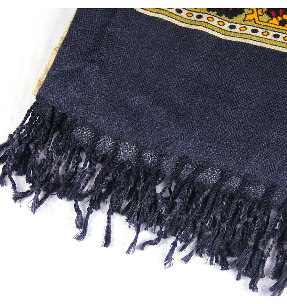 Ladies Solid Long 100% Wool Royal Pasmina And Scarves
