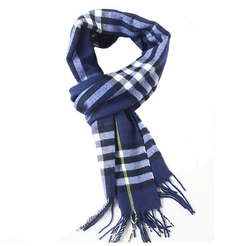 Autumn & Winter Season Scottish Plaid Scarves For Men in 21 Colors