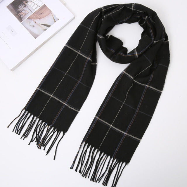 Autumn & Winter Season Scottish Plaid Scarves For Men in 21 Colors