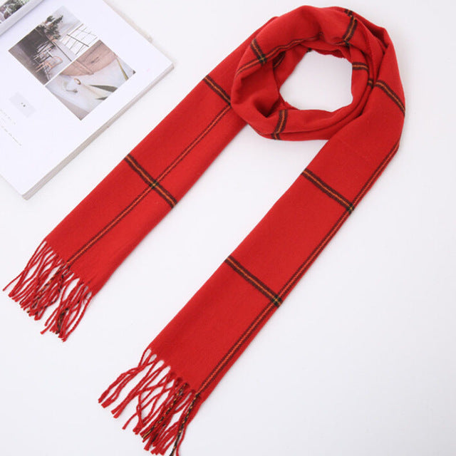 Autumn & Winter Season Scottish Plaid Scarves For Men in 21 Colors