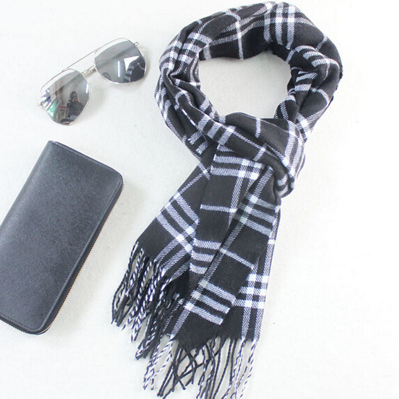 Autumn & Winter Season Scottish Plaid Scarves For Men in 21 Colors