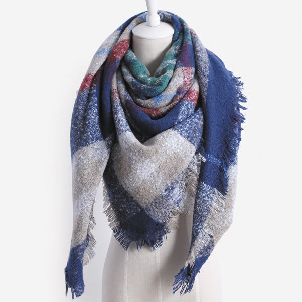 Very Thick Soft & Warm Square Shawl Wrap And Scraves For Women in 6 color