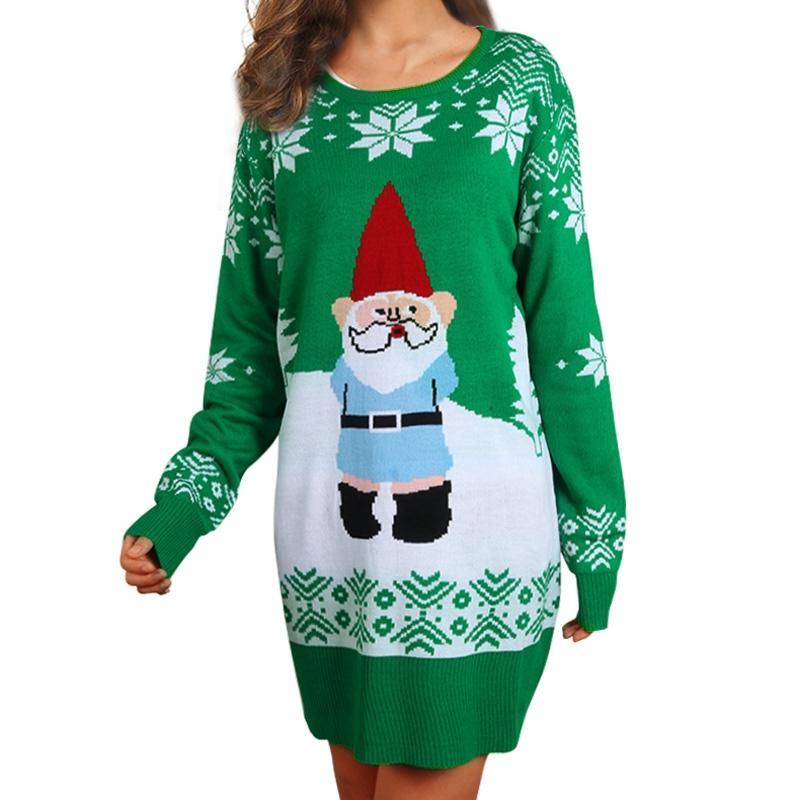 Christmas Casual Long Sleeve Patterned Sweaters For Women
