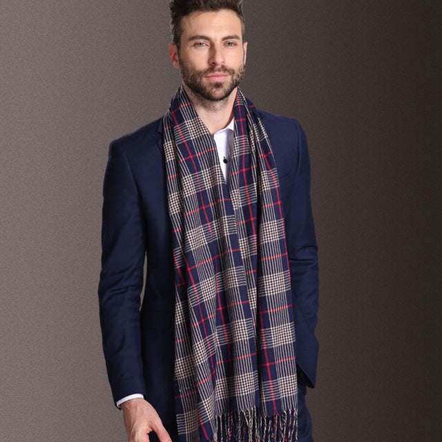 New Europe Fashion Scarves for Men Winter Warm