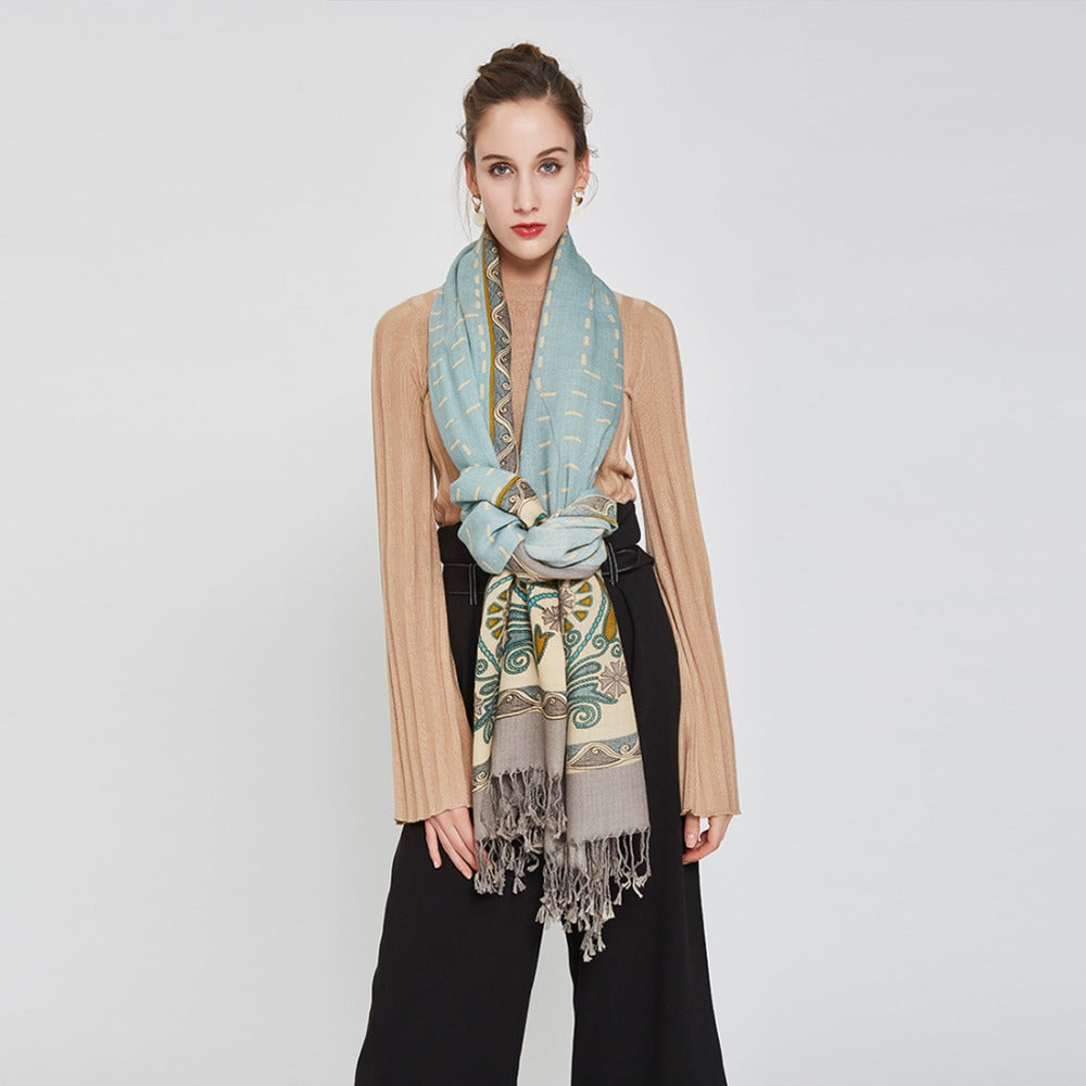 Luxury Pashmina Echarp Cashmere Winter Scarves