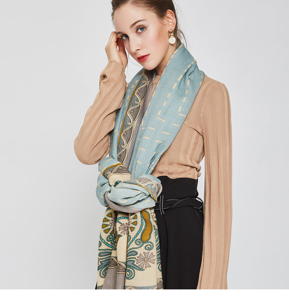 Luxury Pashmina Echarp Cashmere Winter Scarves
