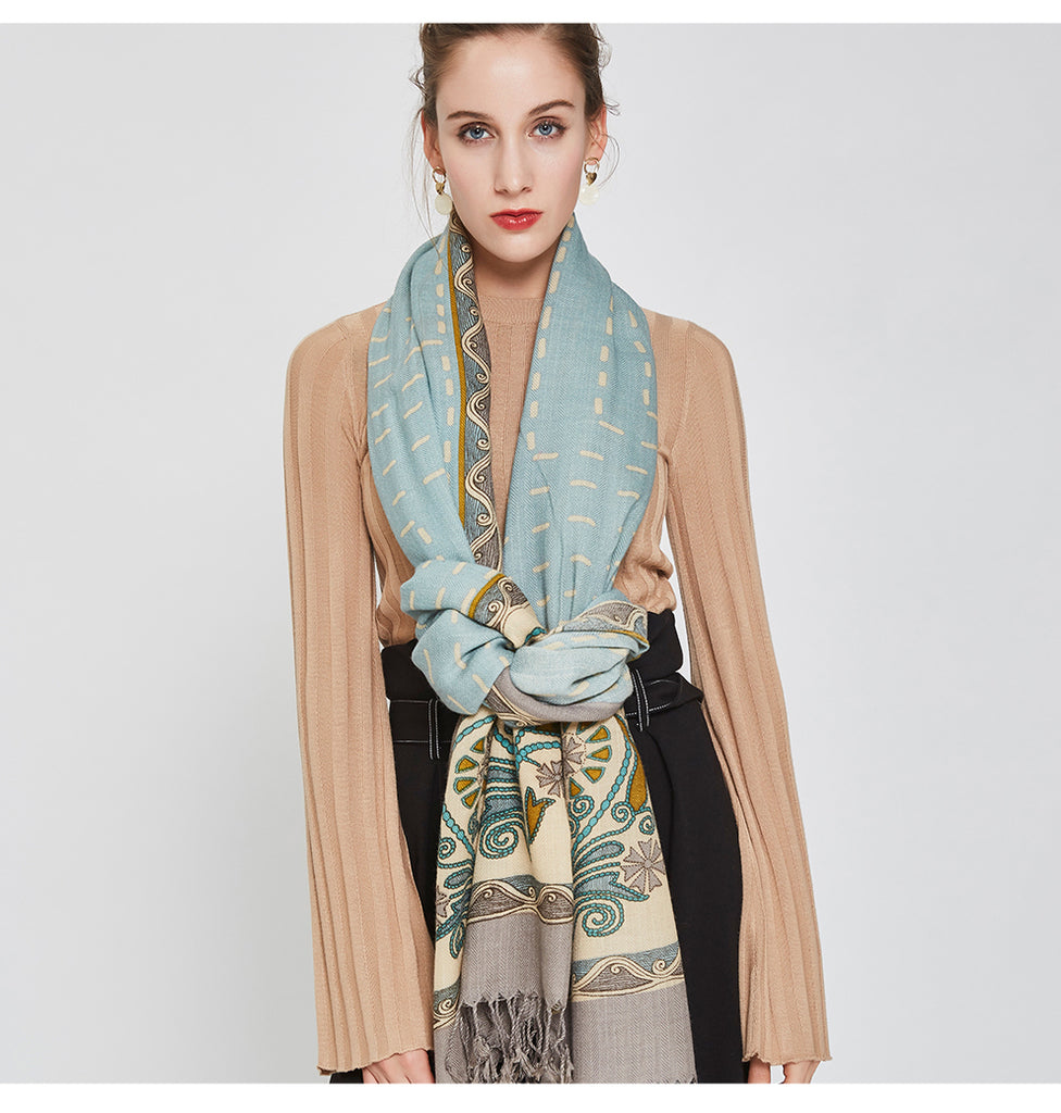 Luxury Pashmina Echarp Cashmere Winter Scarves