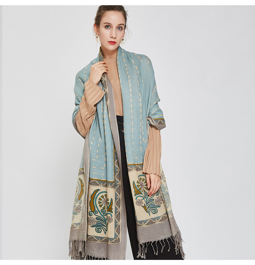 Luxury Pashmina Echarp Cashmere Winter Scarves