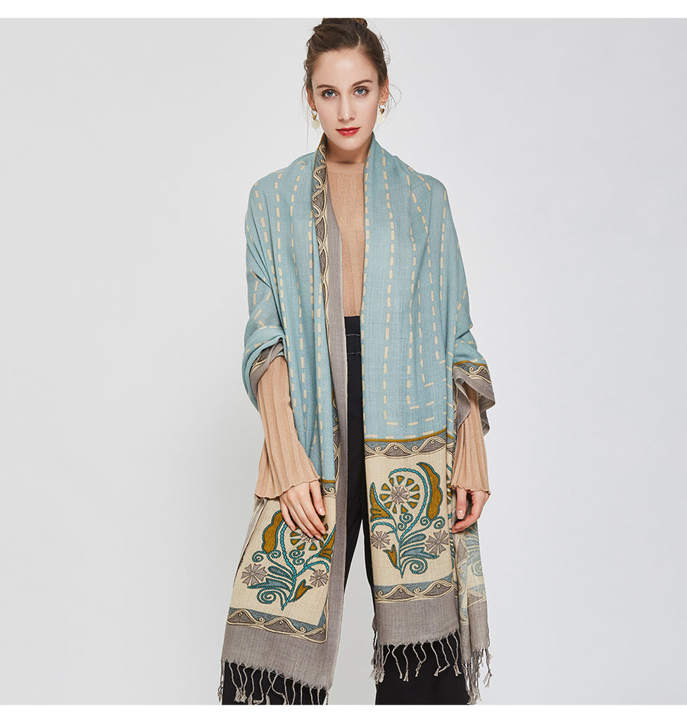 Luxury Pashmina Echarp Cashmere Winter Scarves