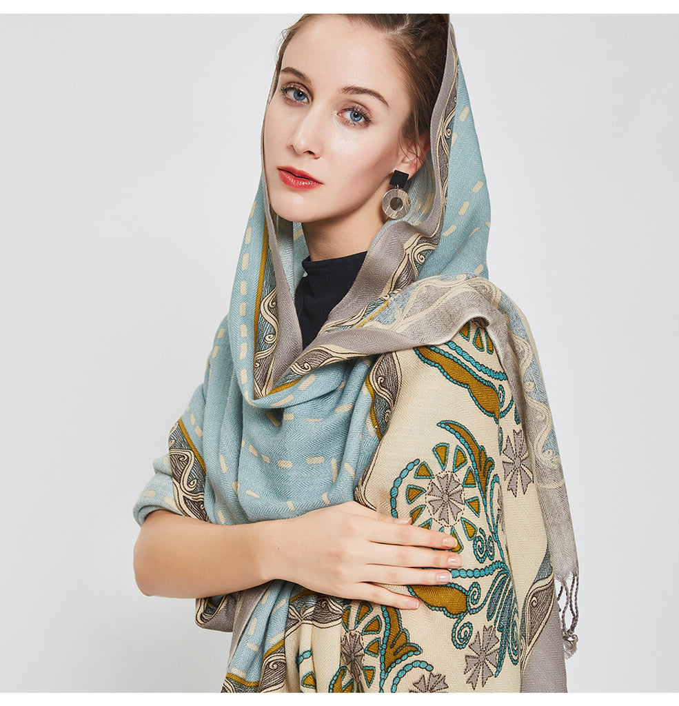 Luxury Pashmina Echarp Cashmere Winter Scarves