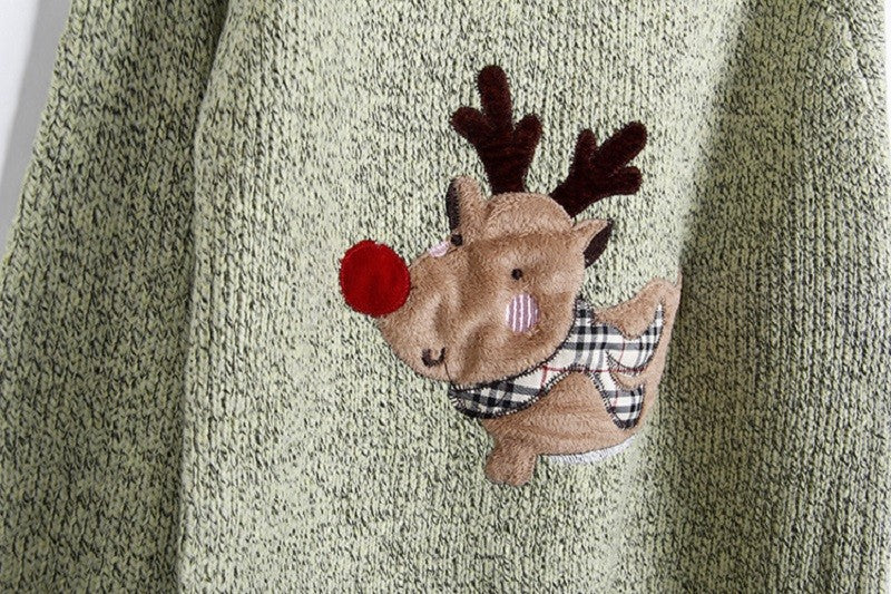 New Christmas Deer Printed Sweaters For Women