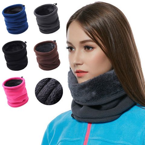Thick Fleece Ring Winter Neck Scarf Unisex Scarves