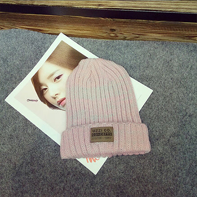 Solid Color Design Skullies Bonnet Winter Hats For Women