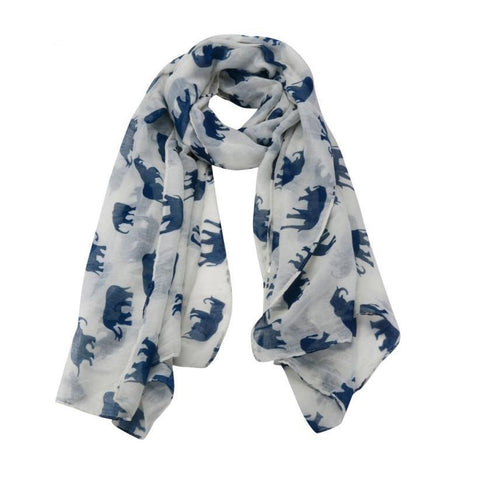 6 Colors Elephant Print Casual Scarves For Women