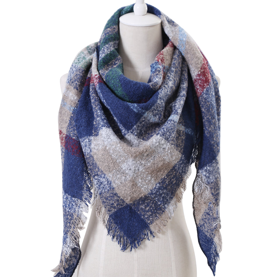 Very Thick Soft & Warm Square Shawl Wrap And Scraves For Women in 6 color