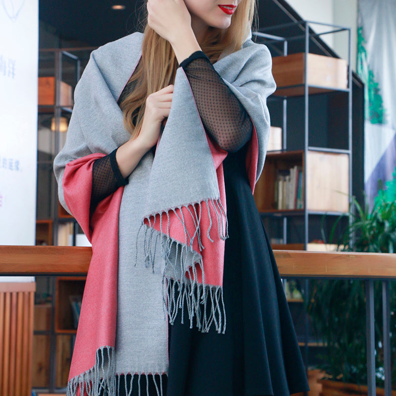 New Design Winter Solid Fashion Long Warm & Soft Scarves