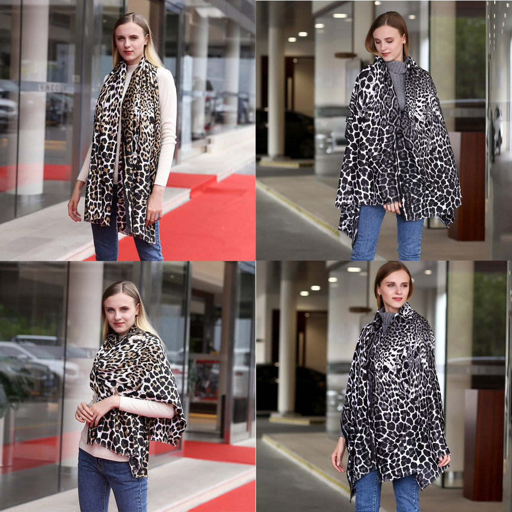 Leopard Printed Newly Design Long Scarves