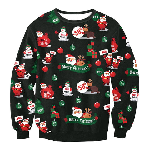 Christmas Celebration Casual Sweaters for Women in 4 Designs