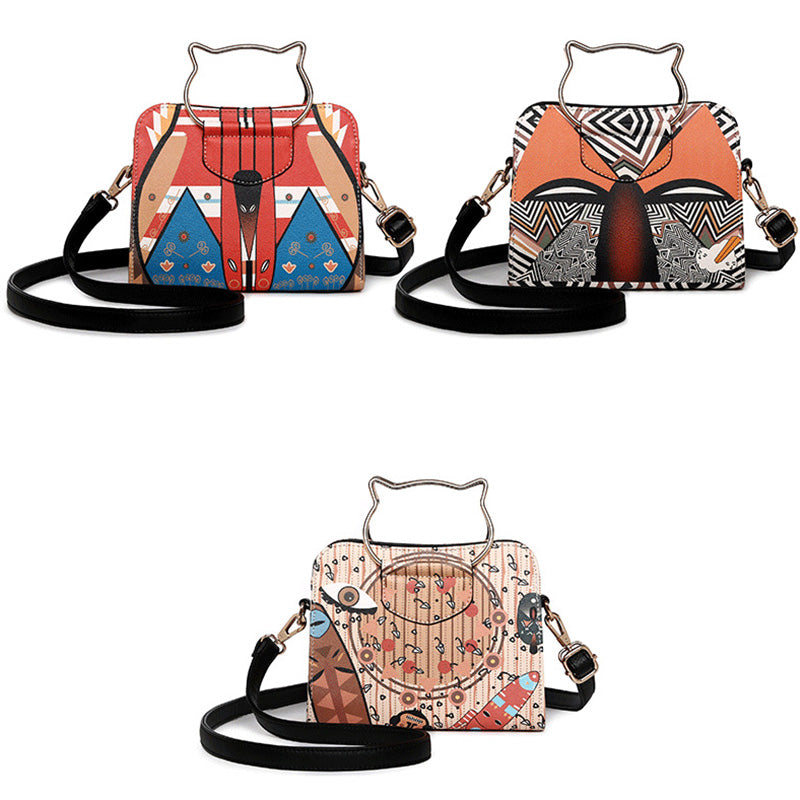 Flap Printed Pouch Design Handbag bws