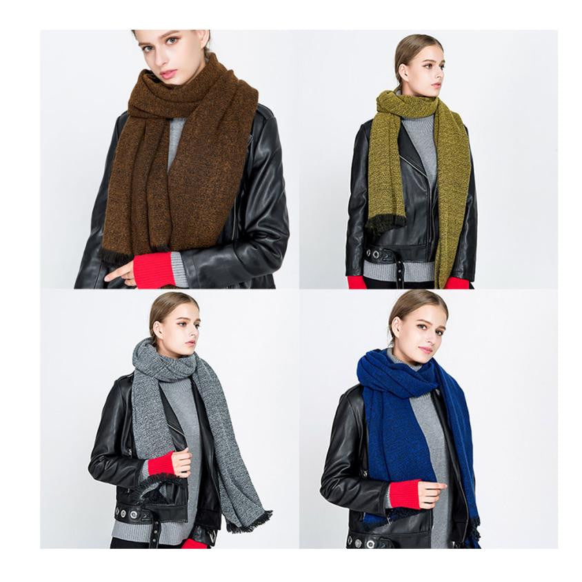 Long Fashion Cashmere & Woolen Thick & Soft Scarves for Women