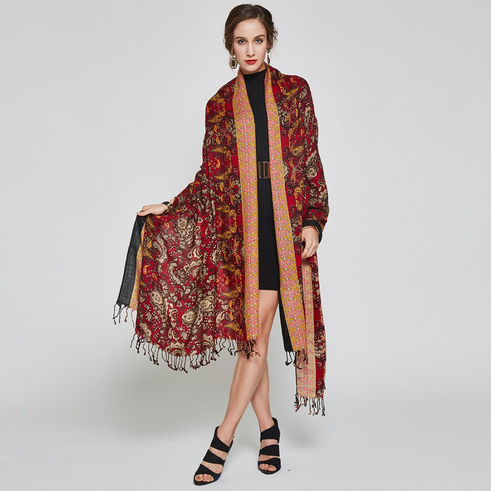 Luxury High Quality Wool & Cashmere Pashmina Unisex Scarves