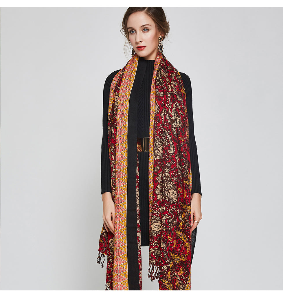 Luxury High Quality Wool & Cashmere Pashmina Unisex Scarves