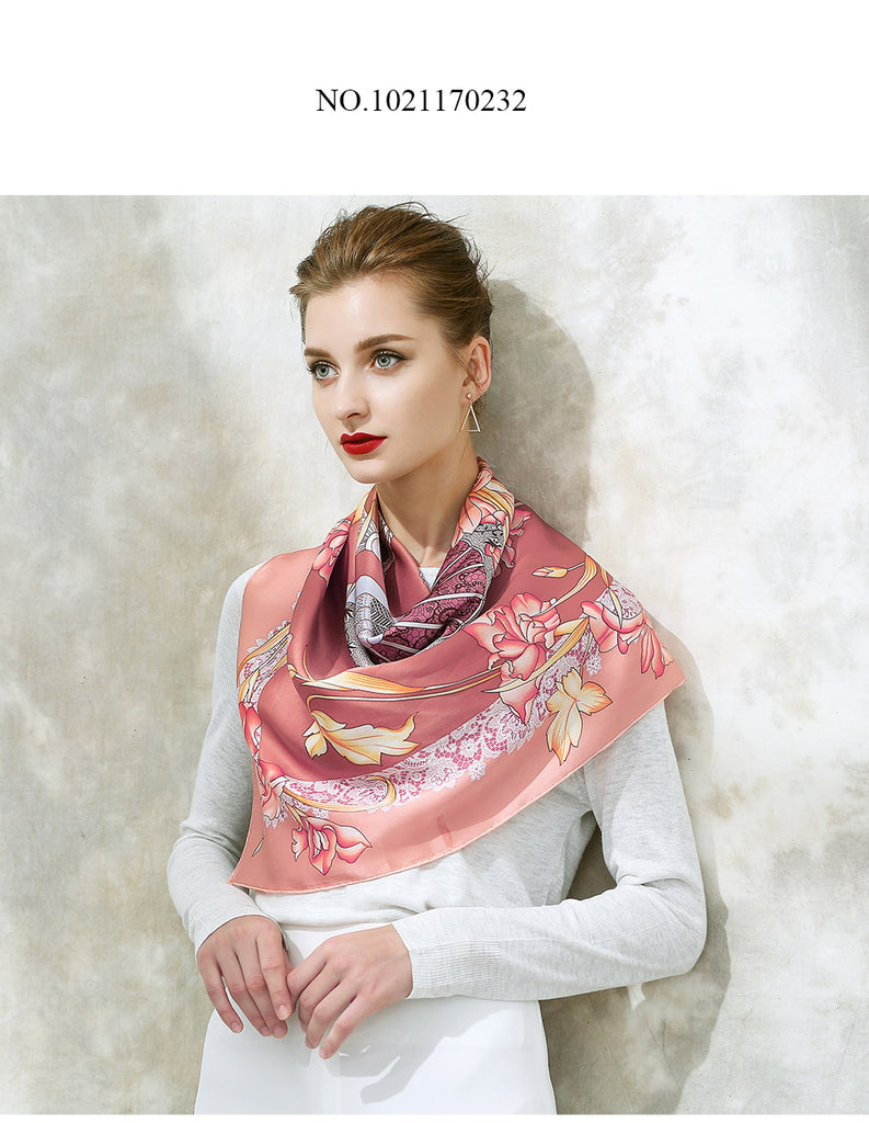 Autumn Fashion New Arrival 100% Silk Large Square Elegant Scarves