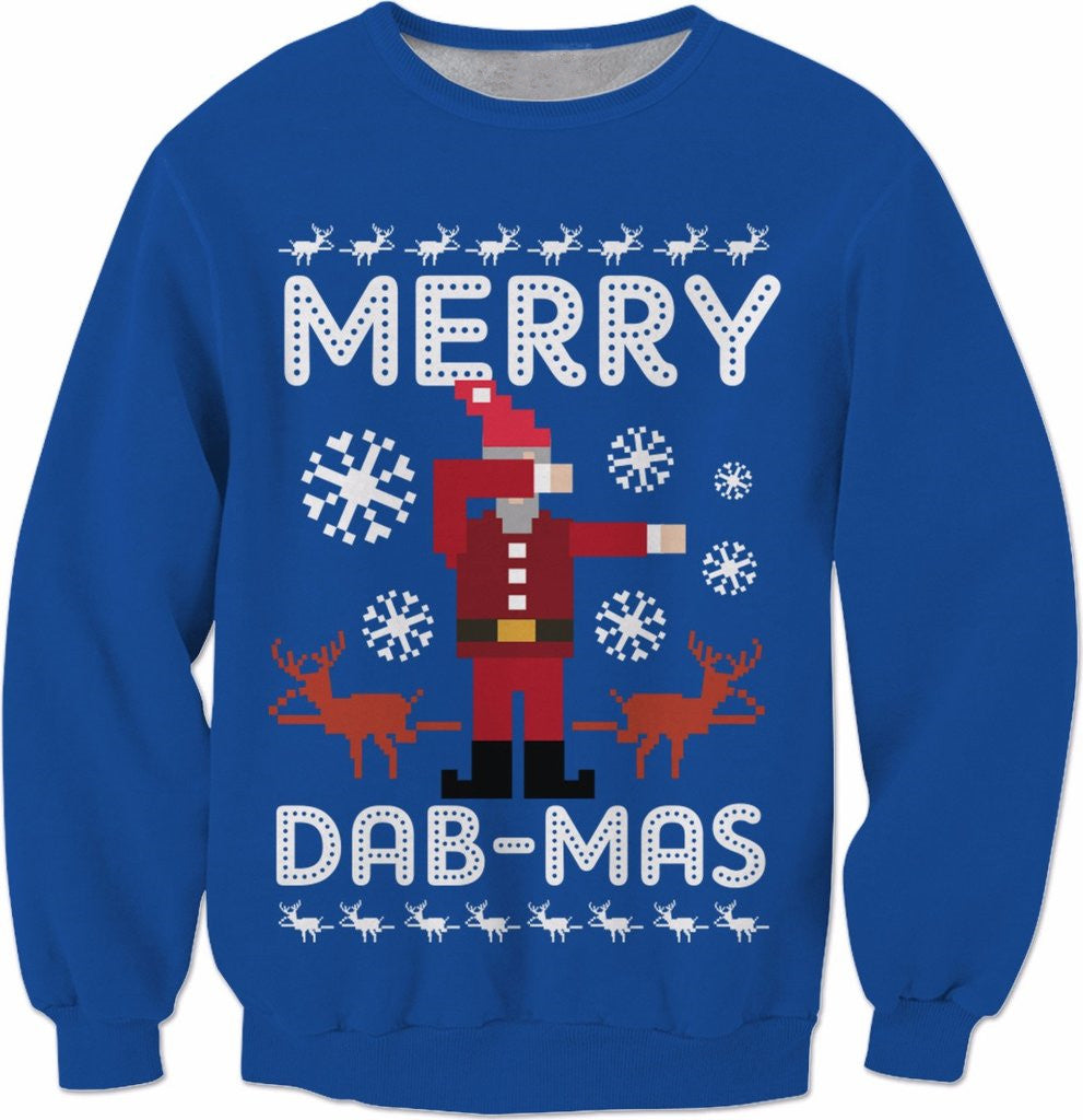 Merry Dab-Mas Printed Fashion Christmas Sweatshirt Men's Sweater