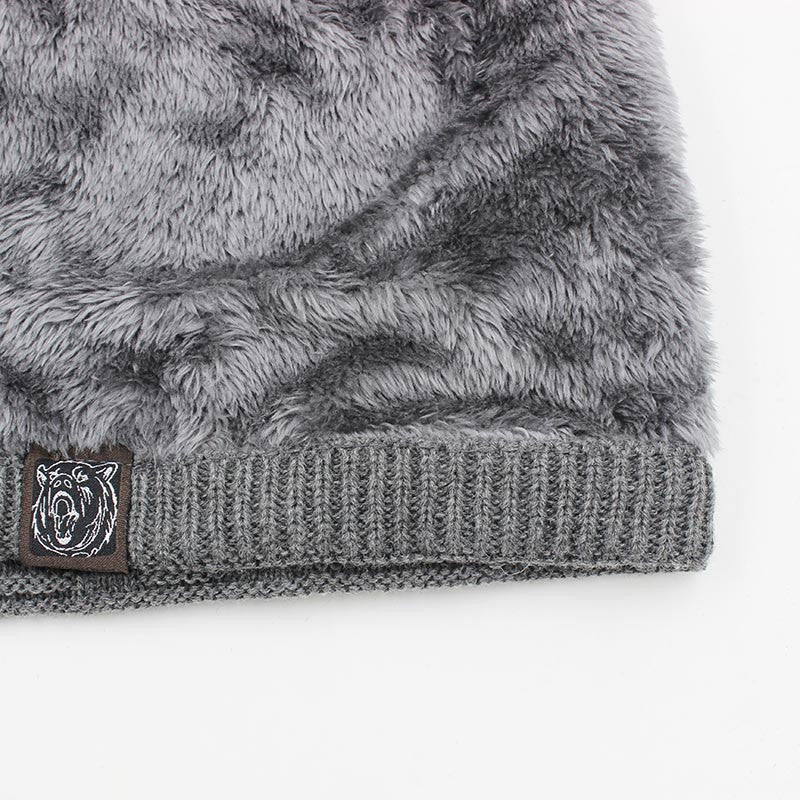 Knitted Solid Design Skullies Bonnet Winter Unisex Hats
