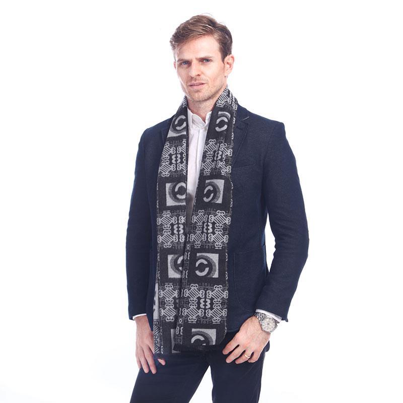 Luxury Winter Silk And Viscose Scarves for Men