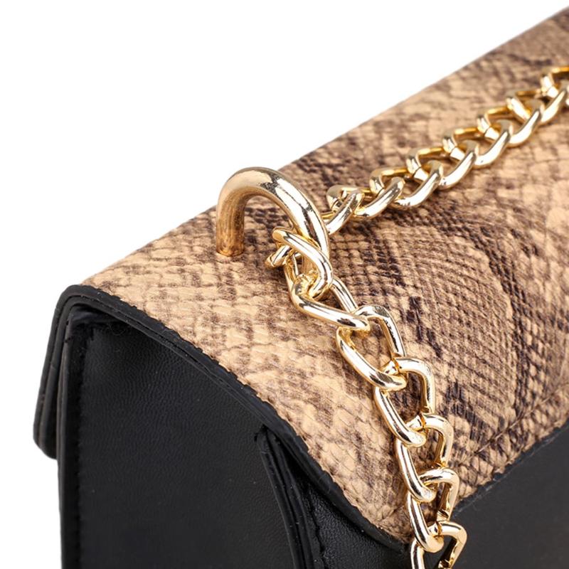 Snakeskin Pattern Crossbody Women's Shoulder Bag