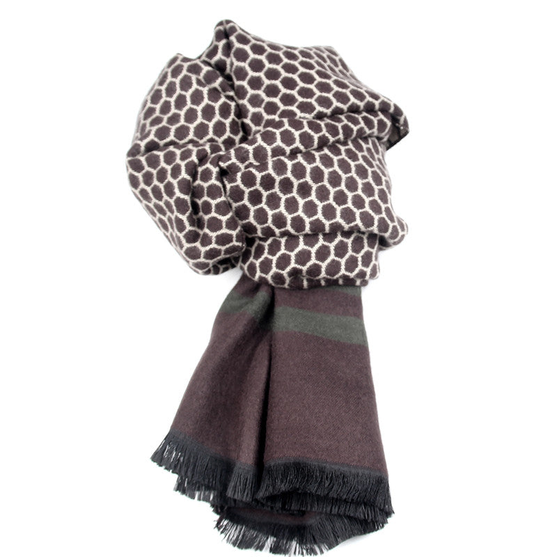Autumn Fashion Honeycomb Cashmere Classic Winter Warm Scarves For Men