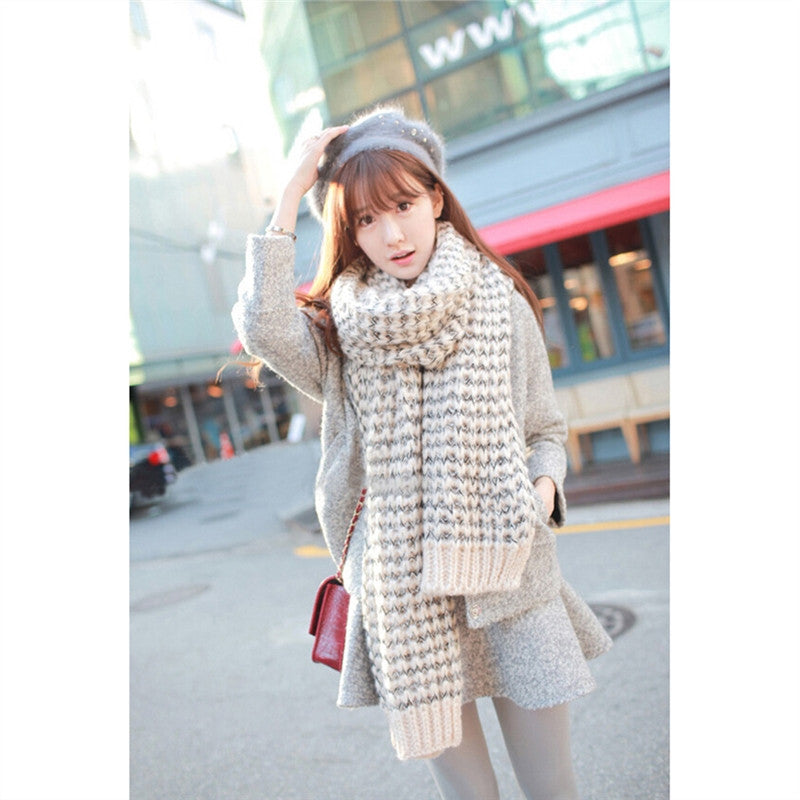 Long Mohair Wool Soft Scarves For Women