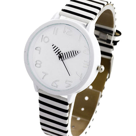 Creative Design Women's Quartz Watch Casual Zebra Stripes ww-b