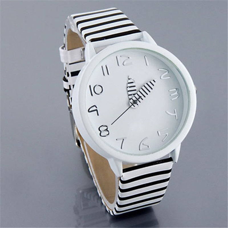 Creative Design Women's Quartz Watch Casual Zebra Stripes ww-b